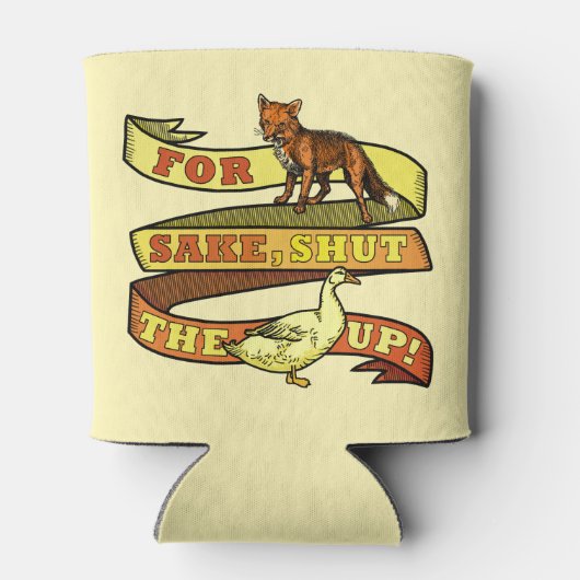 キツネおもしろいサケダック動物パン 缶クーラー (裏面)