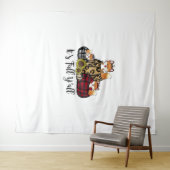 キツネおもしろい秋Y'all Thanksgiving Animal Love タペストリー (インサイチュ(横))