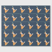 キツネおよびおせっかいな鳥のギフトの包装紙 ラッピングペーパー (フラット)