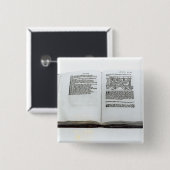 キツネおよびブドウ 缶バッジ (正面&裏面)