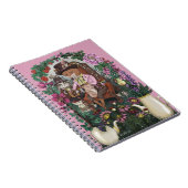 キツネお洒落不機嫌ハッターアリスin Wonderland Art ノートブック (右側)