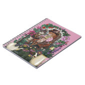 キツネお洒落不機嫌ハッターアリスin Wonderland Art ノートブック (左側)