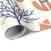 キツネかわいこちゃん（大規模） ラッピングペーパー (ロールコーナー)