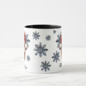 キツネがクリスマスマグカップを上げること マグカップ (中央)