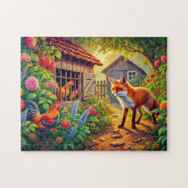 キツネがチキンクープを訪問 ジグソーパズル