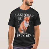 キツネが好き Tシャツ (正面)