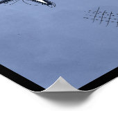 キツネが月に飛び乗った ポスター (角)