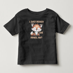 キツネが本当に好きな子供たち トドラーTシャツ