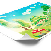 キツネが森の中。 フォトプリント            (角)