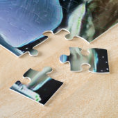 キツネが雪の日を楽しむ ジグソーパズル (側面)