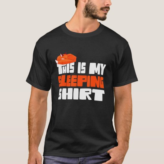 キツネこれは私の眠り Tシャツ (正面)