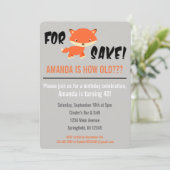 キツネだ！あなたは何歳？誕生日招待状 招待状 (スタンド正面)