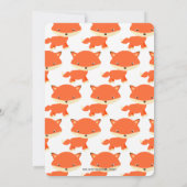 キツネだ！あなたは何歳？誕生日招待状 招待状 (裏面)