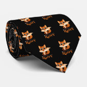 キツネで幸せになる ネクタイ (ロール)