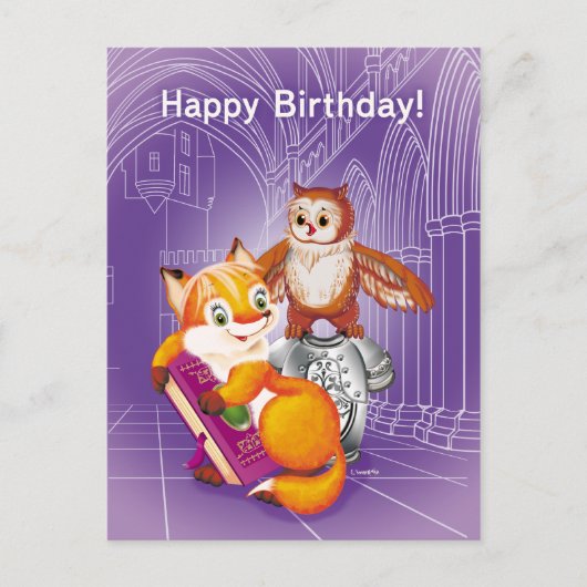 キツネとうんこ ポストカード (正面)