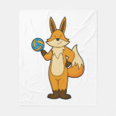 キツネとしてバレーボール選手として フリースブランケット (正面)
