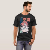 キツネとして日本の良い風情の妖怪 Tシャツ (正面フル)
