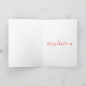 キツネとアヒルのメリークリスマスカード カード (内部)