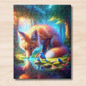 キツネとアメリカのロビンズフォレスト ジグソーパズル