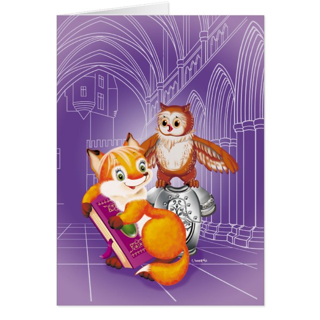 キツネとオウム (正面)