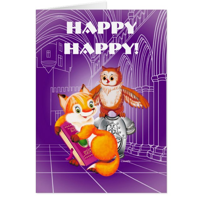 キツネとオウム (正面)