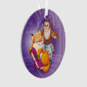 キツネとオウム オーナメント (正面)