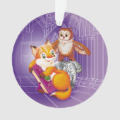 キツネとオウム オーナメント (正面)
