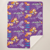 キツネとオウム シェルパブランケット (正面)