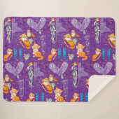 キツネとオウム シェルパブランケット (正面(横))