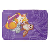 キツネとオウム バスマット (正面)