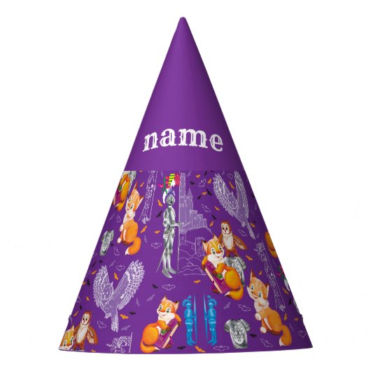 キツネとオウム パーティーハット (正面)