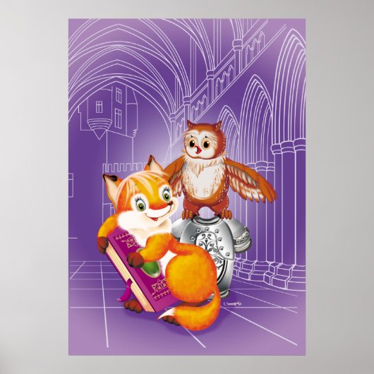 キツネとオウム ポスター (正面)