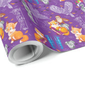 キツネとオウム ラッピングペーパー (ロールコーナー)