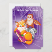 キツネとオウム 招待状 (正面)