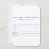 キツネとオウム 招待状 (裏面)