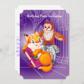 キツネとオウム 招待状 (正面/裏面)