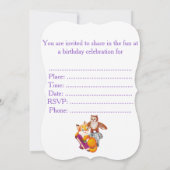 キツネとオウム 招待状 (裏面)