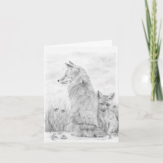 キツネとキット ノートカード (正面)