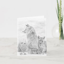 キツネとキット ノートカード