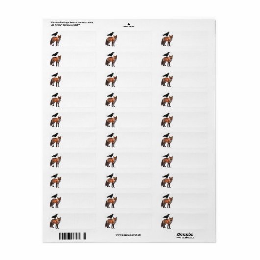 キツネとキツネ ラベル (フルシート)