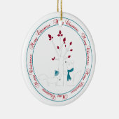 キツネとクリスマスツリー セラミックオーナメント (右)