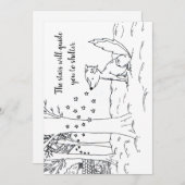 キツネとスターズホリデーカード シーズンカード (正面/裏面)