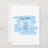 キツネとテディベアと緑の少年の赤ちゃんシャワー 招待状 (裏面)