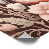 キツネとドリーミーピンクフローラ ポスター (角)