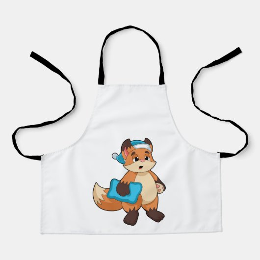 キツネとナイトキャップ エプロン (正面)