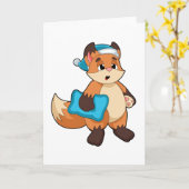 キツネとナイトキャップ カード (黄色い花)