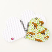 キツネとナチュラルホワイトのバターカップ ノートブック (内部)