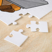 キツネとノートパソコン ジグソーパズル (側面)