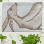 キツネとハレ茶タオル/キッチンタオル キッチンタオル (折り畳み)