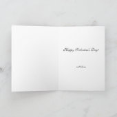 キツネとハートバレンタインカード シーズンカード (内部)